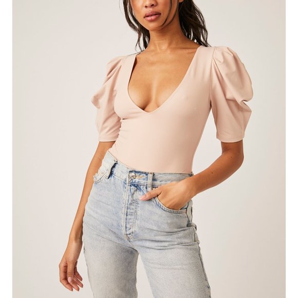 Free People Tops - NWOT FREE PEOPLE Va Va Voop Bodysuit / Sweet Nothings